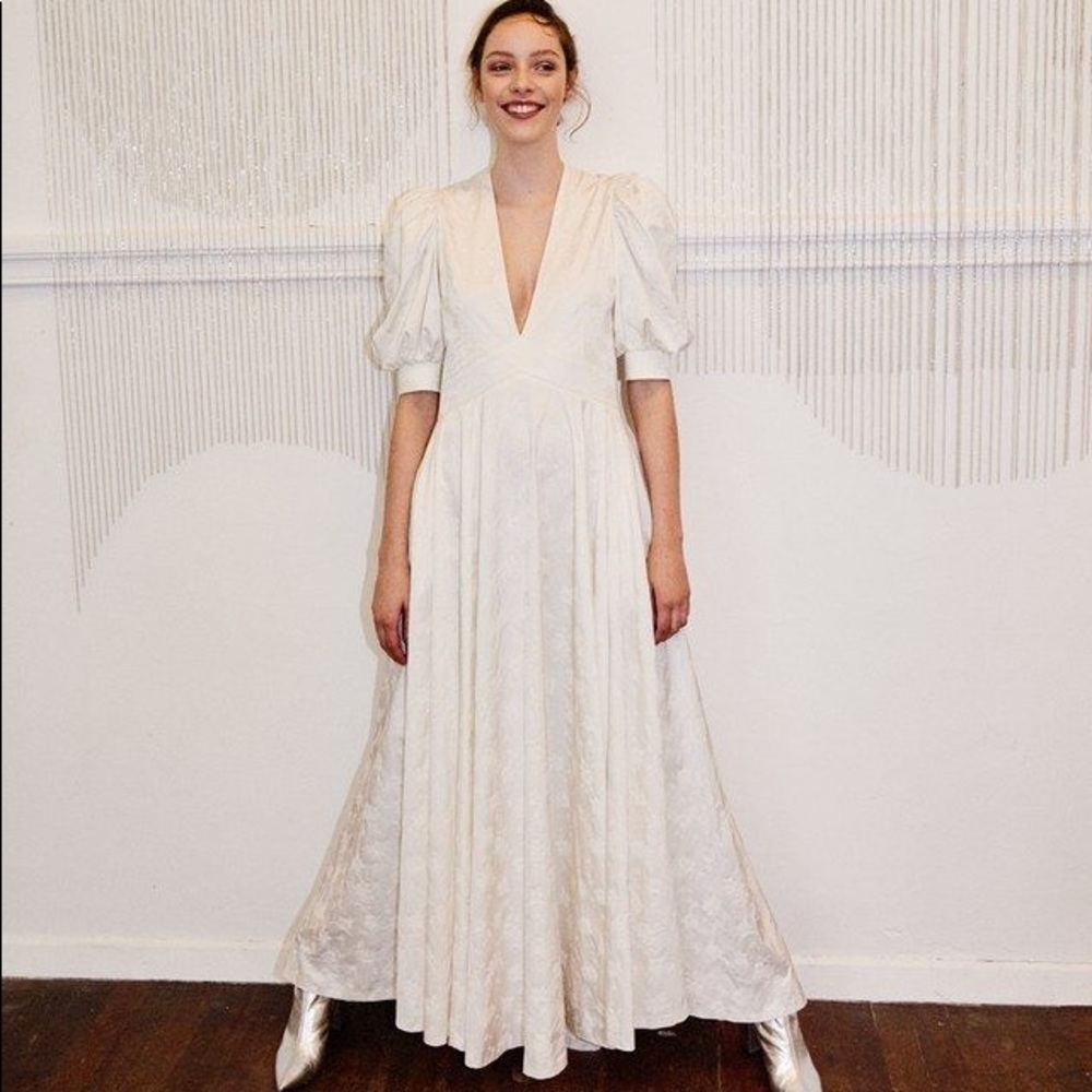 NWT Zadig & Voltaire Jacquard Ivory Gown